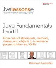 Java Fundamentals I and II LiveLesson (Video Training)