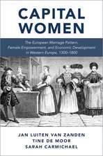 Capital Women: The European Marriage Pattern, Female Empowerment and Economic Development in Western Europe 1300-1800