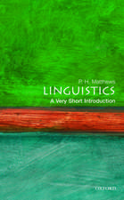 Linguistics: A Very Short Introduction