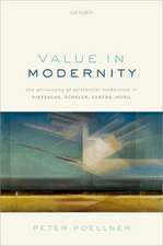 Value in Modernity: The Philosophy of Existential Modernism in Nietzsche, Scheler, Sartre, Musil