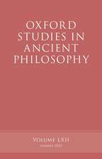 Oxford Studies in Ancient Philosophy, Volume 62