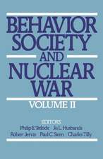 Behavior, Society, and Nuclear War: Volume II