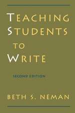 Teaching Students to Write