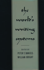 The World's Writing Systems