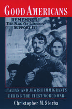 Good Americans: Italian and Jewish Immigrants in the First World War