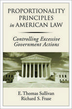 Proportionality Principles in American Law: Controlling Excessive Government Actions