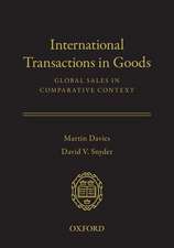 International Transactions in Goods: Global Sales in Comparative Context