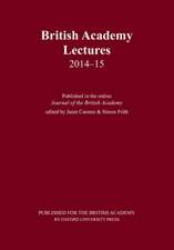 British Academy Lectures 2014-15