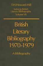 British Literary Bibliography 1970-1979: A Bibliography