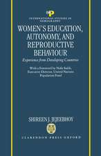 Women's Education, Autonomy, and Reproductive Behaviour: Experience from Developing Countries