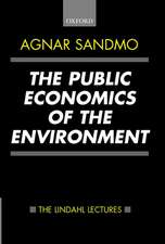 The Public Economics of the Environment