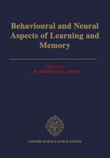 Behavioural and Neural Aspects of Learning and Memory