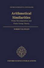 Arithmetical Similarities: Prime Decomposition and Finite Group Theory