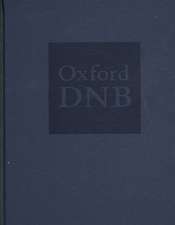 Oxford Dictionary of National Biography: Oxford Dictionary of National Biography Index of Contributors