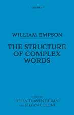 William Empson: The Structure of Complex Words