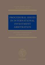 Procedural Issues in International Investment Arbitration