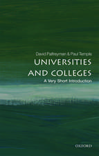 Universities and Colleges: A Very Short Introduction