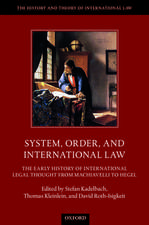 System, Order, and International Law: The Early History of International Legal Thought from Machiavelli to Hegel