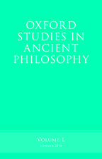 Oxford Studies in Ancient Philosophy, Volume 50