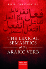 The Lexical Semantics of the Arabic Verb