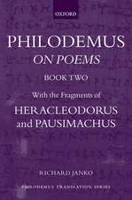 Philodemus: On Poems, Book 2: With the fragments of Heracleodorus and Pausimachus