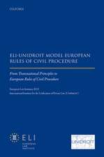 ELI – Unidroit Model European Rules of Civil Procedure