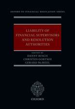 Liability of Financial Supervisors and Resolution Authorities