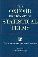 The Oxford Dictionary of Statistical Terms