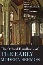 The Oxford Handbook of the Early Modern Sermon