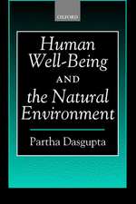 Human Well-Being and the Natural Environment