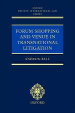 Forum Shopping and Venue in Transnational Litigation