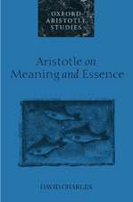 Aristotle on Meaning and Essence