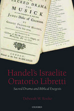 Handel's Israelite Oratorio Libretti