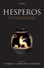 Hesperos: Studies in Ancient Greek Poetry Presented to M. L. West on his Seventieth Birthday