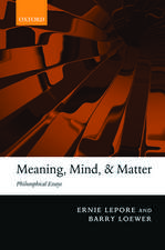 Meaning, Mind, and Matter: Philosophical Essays