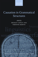 Causation in Grammatical Structures