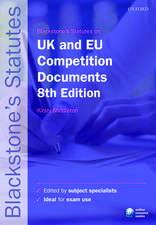 Blackstone's UK & EU Competition Documents