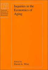 Inquiries in the Economics of Aging