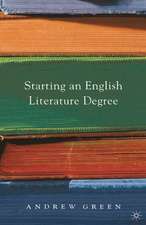 Starting an English Literature Degree