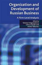 Organization and Development of Russian Business: A Firm-Level Analysis