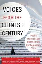 Voices from the Chinese Century – Public Intellectual Debate from Contemporary China