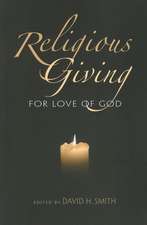 Religious Giving – For Love of God