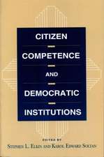 Citizen Competence and Democratic Institutions