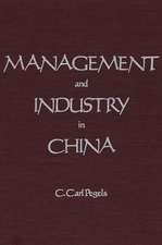 Management and Industry in China