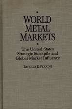 World Metal Markets: The United States Strategic Stockpile and Global Market Influence