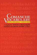 Comanche Vocabulary