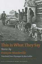 This Is What They Say – Stories by Francois Mandeville