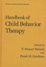 Handbook of Child Behavior Therapy