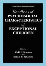 Handbook of Psychosocial Characteristics of Exceptional Children