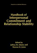 Handbook of Interpersonal Commitment and Relationship Stability